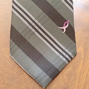 Susan G. Komen Black Striped Knots For Hope Tie
